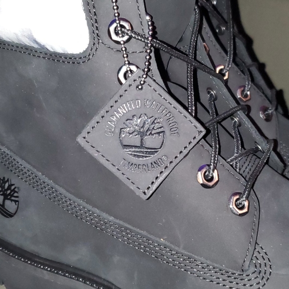 Timberland Premium Waterproof Boot Black Nubuck - Picture 5 of 7